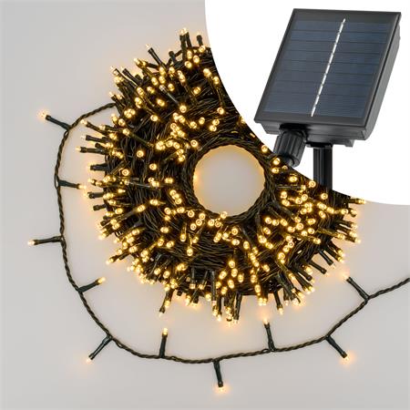 catena luminosa solare 400 led bianco caldo 20 mt catena luminosa solare 400 led bianco caldo 20 mt