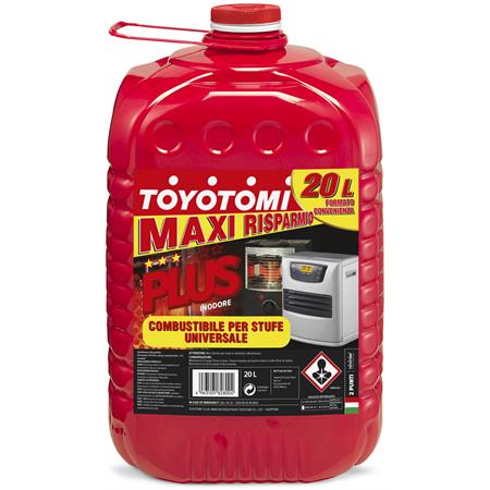 combustibile liquido per stufe toyotomi plus 20 lt rosso tanica singola combustibile liquido per stufe toyotomi plus 20 lt rosso tanica singola