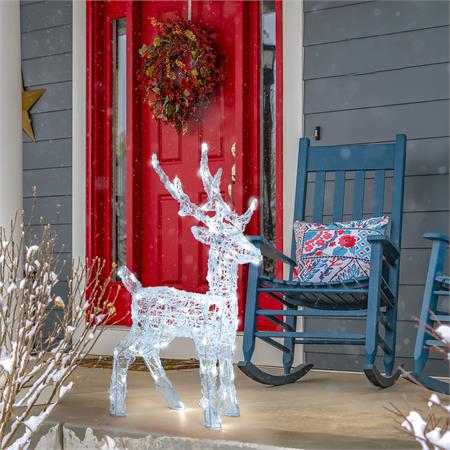 renna natalizia luminosa 3d 65 cm 80 dual led luce bianco caldo e bianco freddo renna natalizia luminosa 3d 65 cm 80 dual led luce bianco caldo e bianco freddo